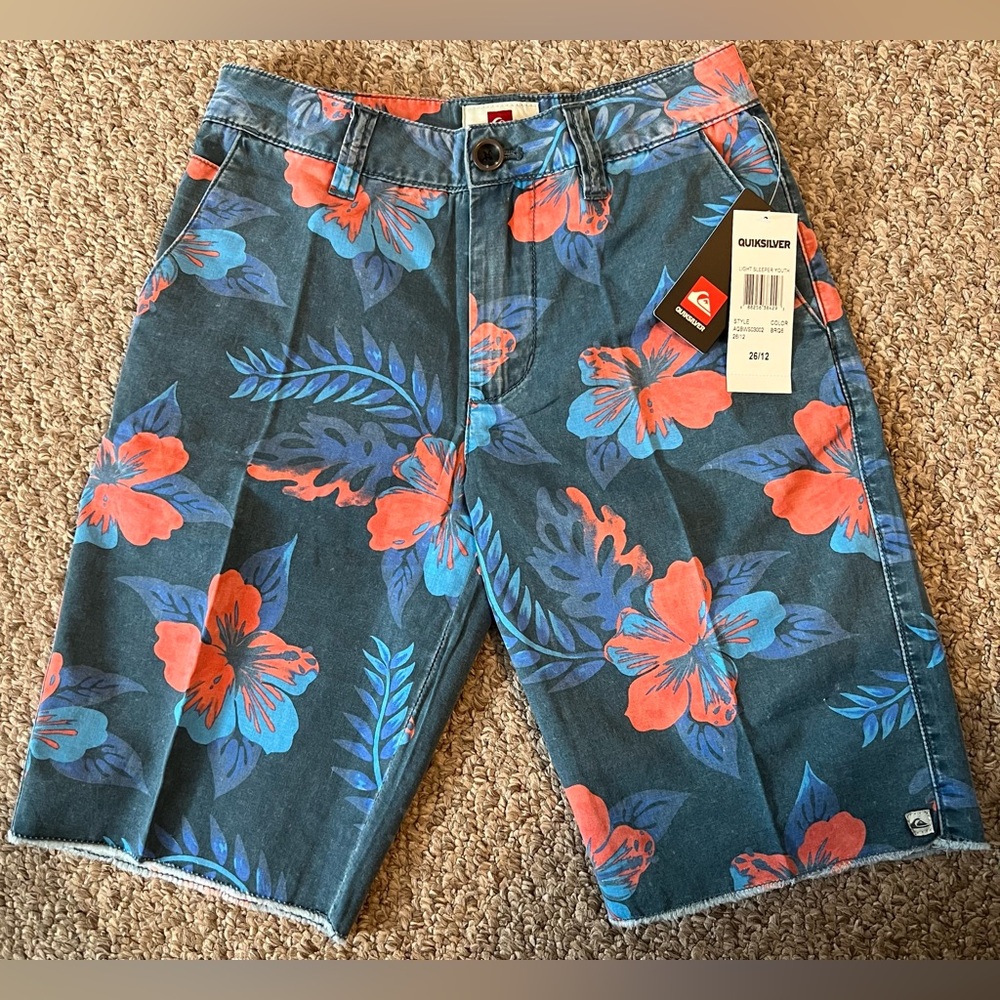Boys QUICKSILVER Light Sleeper Youth Shorts Size 26/12